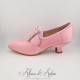 MAINTENON - Chaussures XVIIIe Siècle -  Rose