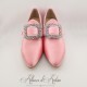 MAINTENON - Chaussures XVIIIe Siècle -  Rose