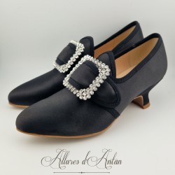 MAINTENON - Chaussures XVIIIe Siècle -  Noir