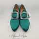 MAINTENON - Chaussures XVIIIe Siècle -  Vert