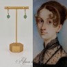 Boucles d'oreilles Aventurine - Doré