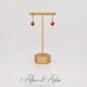 Boucles d'oreilles Corail - Doré