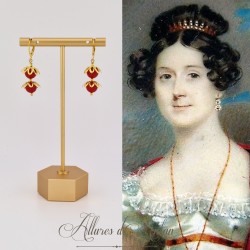 Boucles d'oreilles CORAIL - Doré