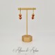 Boucles d'oreilles CORAIL - Doré