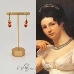 Boucles d'oreilles CORAIL - Doré