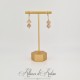 Boucles d'oreilles QUARTZ - Doré