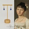 Boucles d'oreilles Lapis Lazuli - Doré