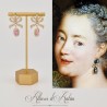 Boucles d'oreilles Noeud - Rose
