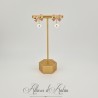 Boucles d'oreilles 1 perle-noeud