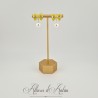Boucles d'oreilles 1 perle-noeud
