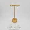Boucles d'oreilles 1 perle-noeud