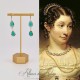 Boucles d'oreilles Strass - Vert