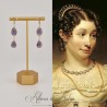 Boucles d'oreilles Strass - Violet