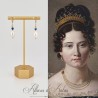 Boucles d'oreilles Lapis goutte