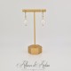 Boucles d'oreilles Quartz goutte