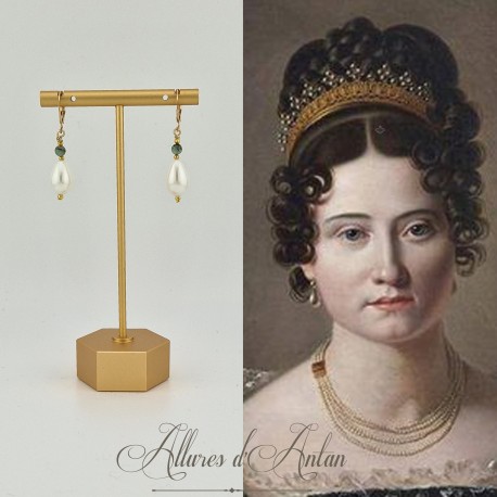 Boucles d'oreilles Aventurine goutte