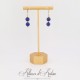 Boucles d'oreilles Lapis Lazuli - Doré