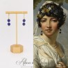 Boucles d'oreilles Lapis Lazuli - Doré