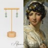 Boucles d'oreilles Aventurine - Doré