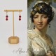 Boucles d'oreilles Corail - Doré