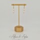 Boucles d'oreilles Perle - Doré