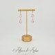 Boucles d'oreilles Strass - Rose