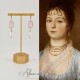 Boucles d'oreilles  Strass- Rose