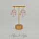 Boucles d'oreilles Strass - Rose