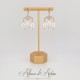 Boucles d'oreilles  Strass et Perles Gouttes