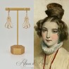 Boucles d'oreilles Strass - Blanc