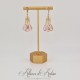 Boucles d'oreilles Strass - Rose