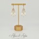 Boucles d'oreilles  Strass et Perles Gouttes