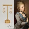 Boucles d'oreilles Strass - Blanc