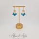 Boucles d'oreilles Strass - Bleu