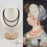 Collier 2 rangs de perles en Agate