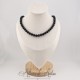Collier  Agate Noire