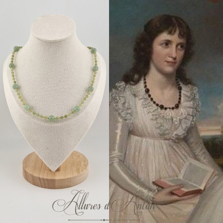 Collier  Aventurine/ Or