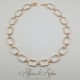 Collier Strass Carrés - Blanc