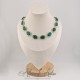 Collier Strass Ovales - Vert
