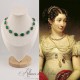 Collier Strass Ovales - Vert