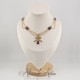Collier en esclavage- Chaine et Strass - VIOLET