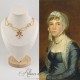 Collier en esclavage- Chaine et Strass - ROSE