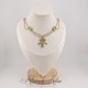 Collier en esclavage- Chaine et Strass - VERTC