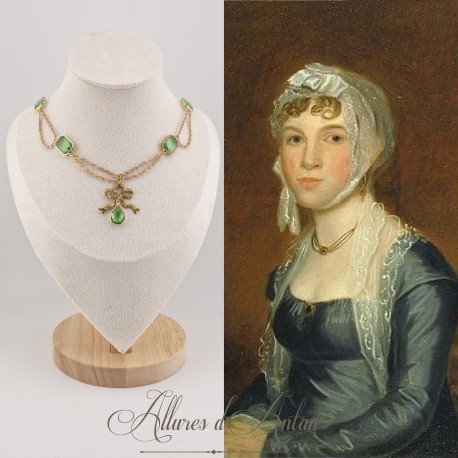 Collier en esclavage- Chaine et Strass - VERTC