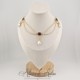 Collier en esclavage- Chaine et Strass - Violet