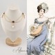 Collier en esclavage- Chaine et Strass - Violet