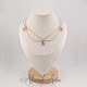 Collier- Chaine, Strass et Perles - Mauve