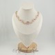 Collier- Chaine et Strass - ROSE