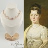 Collier- Chaine et Strass - ROSE