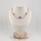 Collier- Chaine et Strass - MAUVE